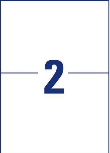 Actual product image Avery Antimicrobial labels 210 x 148 mm, 10 Blatt, Weiss