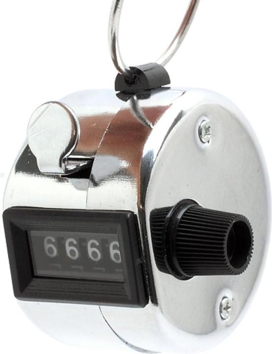 Image du produit Stride Metall Handzähler Schritt Zähler Counter Klicker für Sport / Schule / Veranstaltungen - Silber