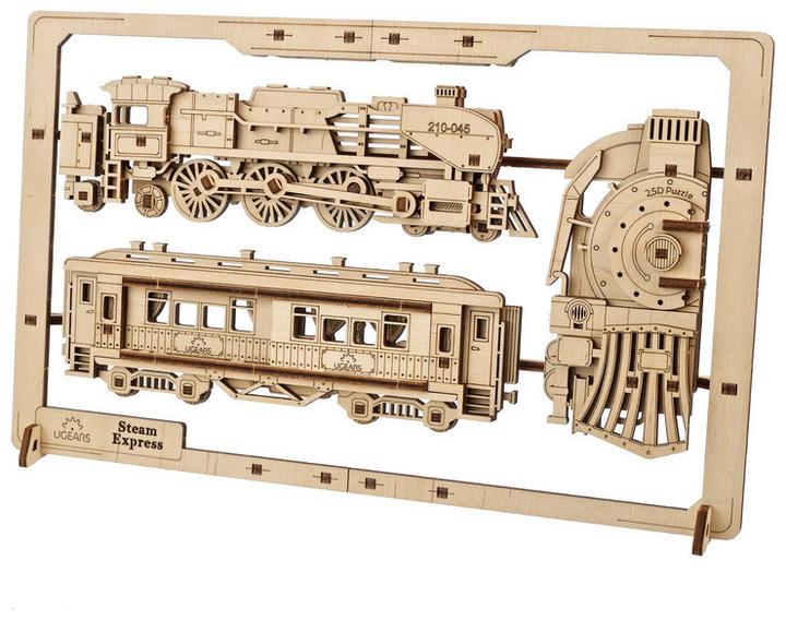 Produktbild Ugears 70207 Steam Express 2.5D Puzzle