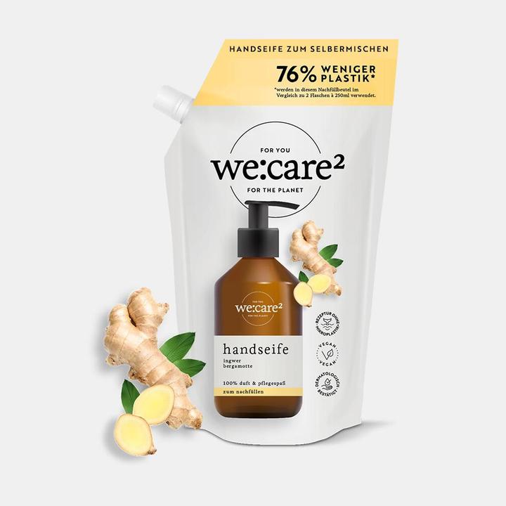 Actual product image we:care2 Handseife (Liquid soap, refill, 500 ml)