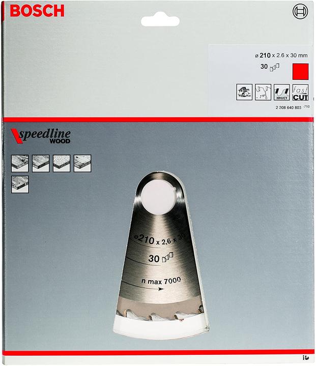 Produktbild Bosch Professional Zubehör PRO Wood Kreissägeblatt, 210 x 2.4 x 30 mm