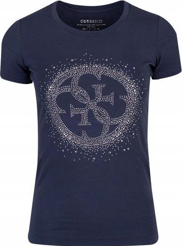 Actual product image Guess Ladies T-Shirt Ss Cn 4G Logo Tee Navy Blue Xs (XS)