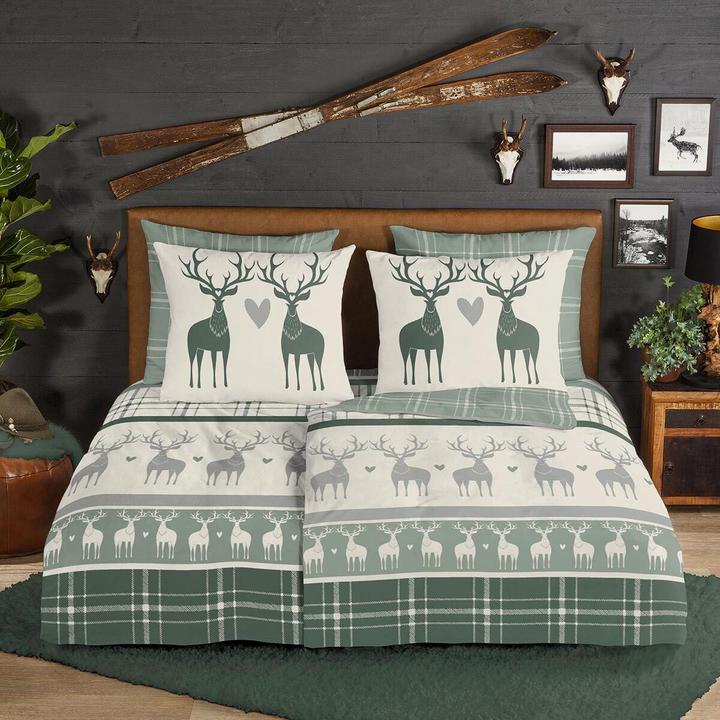 Actual product image Traumschlaf Deer (Bedding set, 135x200 cm + 80x80 cm)