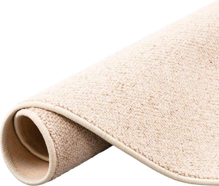 Produktbild Berber Natur Teppich Wolle Rund (133 x 133 cm)