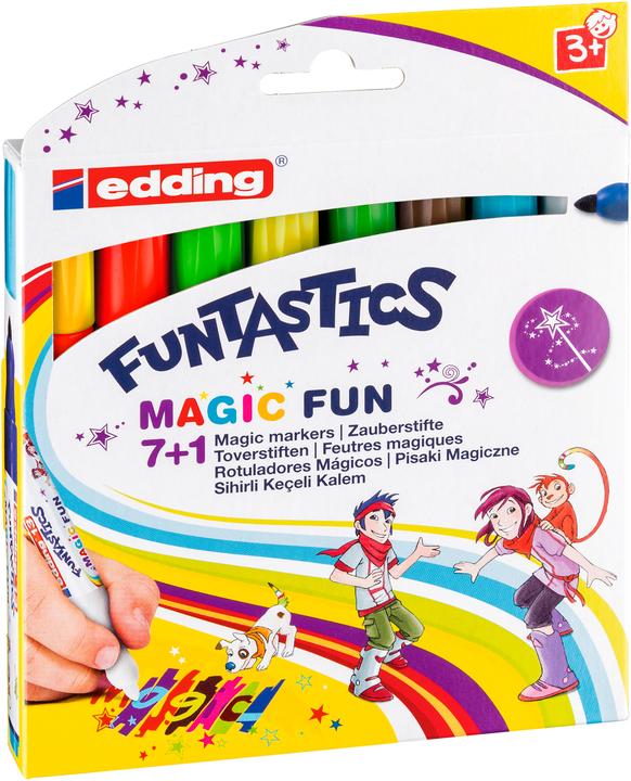 Image du produit Edding Stylos à pointe en fibre 13 Funtastics set de 8 (Multicolore, 8 x)