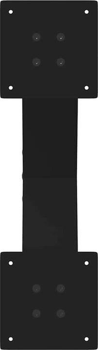 Actual product image VidaXL Coffee table legs X-shape 2 pcs. black 60x(30-31) cm steel table leg