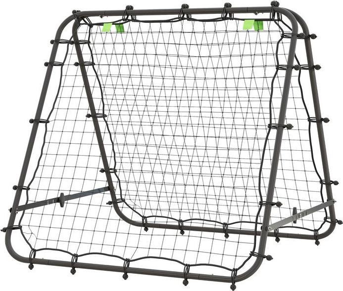 Immagine prodotto Swisshandel24 Fussball Rebounder Kickback Tor Rückprallwand Netz beidseitiger Rückprall, schwarz