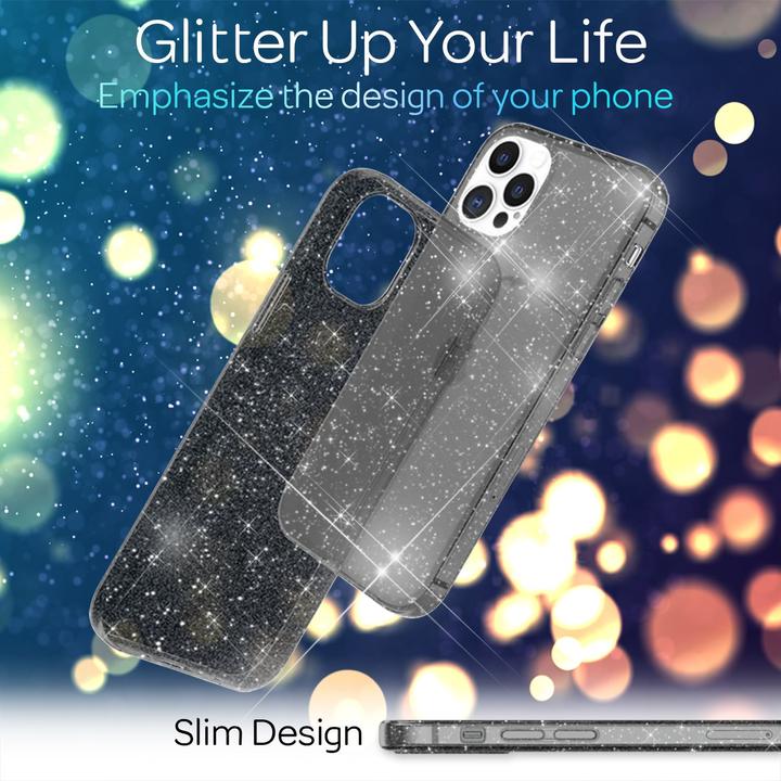 Immagine prodotto Nalia Copertura in silicone glitterato trasparente (Apple iPhone 13 Pro Max)