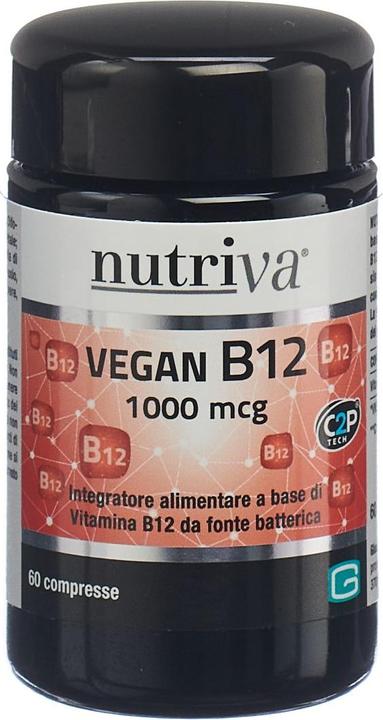 Actual product image Nutriva Vegan B12 (nouveau) cpr (60 Piece, Pills, 163 g)