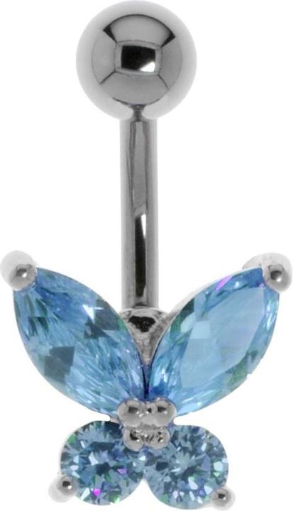 Bijouteria Bauchpiercing (Edelstahl, Messing, Kristall)