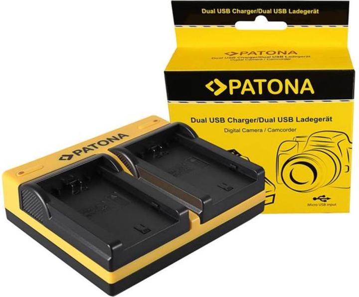 Patona Ladegerät Dual USB (Kamera Akku Ladegerät)
