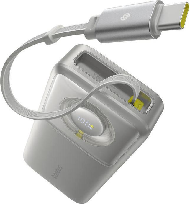 Actual product image Baseus Powerbank OS Free2Pull 20000mAh 65W + cable (szary) (20000 mAh, 65 W, 74 Wh)