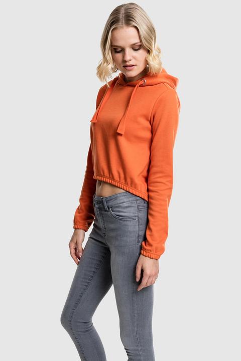 Immagine prodotto Urban Classics Felpa corta Interlock da donna con cappuccio (XL)