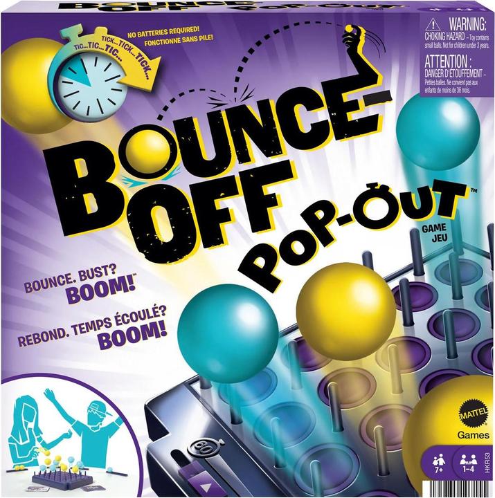 Mattel Games Bounce Off Revival: Pop Out (Multilingual)