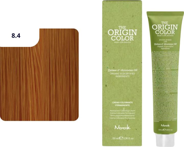 Produktbild Nook Origin Color Haarfarbe (8.4 Hellblondes Kupfer)