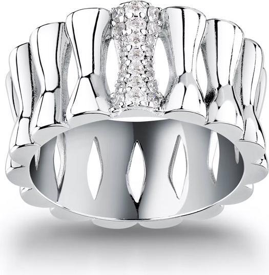 Actual product image Morellato Essenza SAWA20 Recycled Silver Modern Ring - Circuit: 58mm (58, 925 Silver)