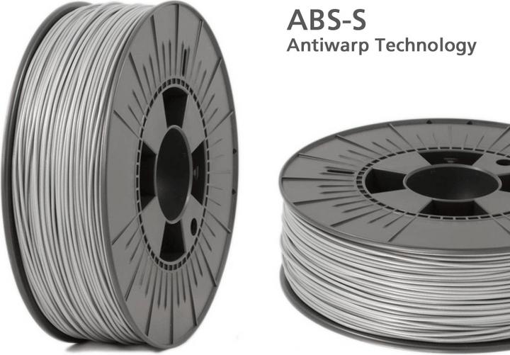 Immagine prodotto Volaprint ABS-S filamento speciale 1,75 mm argento 1 kg, AntiWarp (ABS, 1.75 mm, 1000 g, Argento)