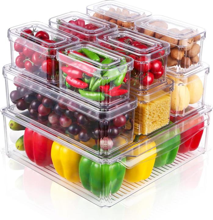Jospl Fridge Organizer, Set of 10