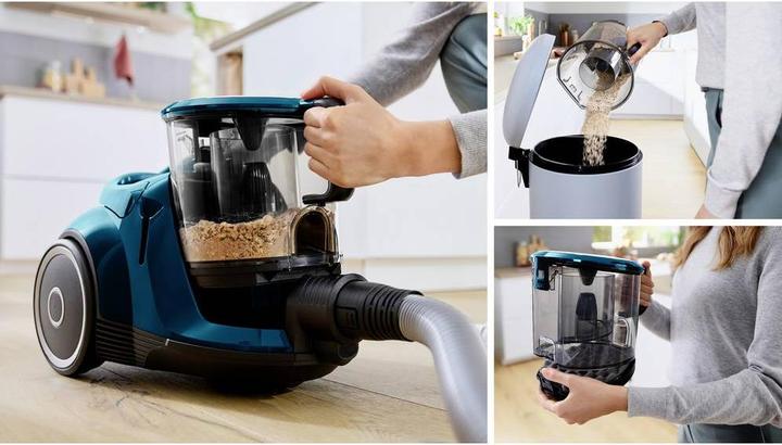 Produktbild Bosch Hausgeräte Serie 6, Beutelloser Staubsauger, ProFamily, Blau, BGC41XFMLY