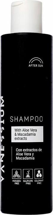 Actual product image Vanessium Aloe Vera and Macadamia Extract After-Sun Shampoo 200ml (200 ml, Liquid shampoo)