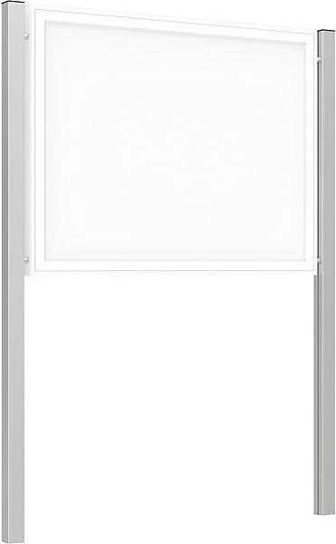 Produktbild kaiserkraft Ständer aus Alu-Vierkantrohr, VE 2 Stk (Whiteboard, 7 x 24 cm)