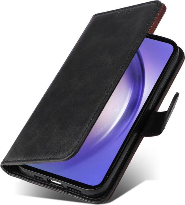 Produktbild Cover-Discount Galaxy A55 - Premium Handyhülle Etui schwarz (Samsung Galaxy A55)