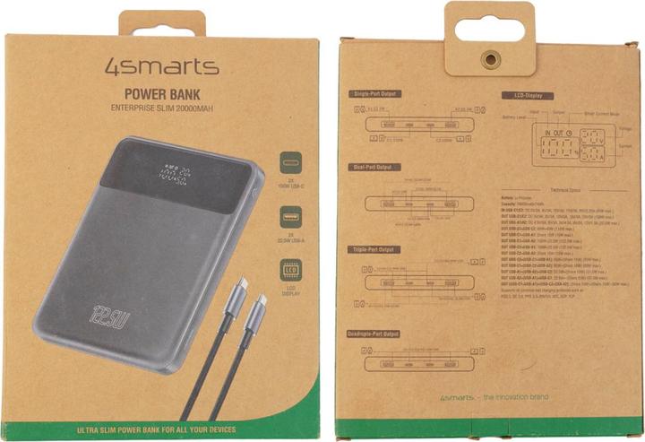 Actual product image 4smarts Enterprise Slim (20000 mAh, 122.50 W, 74 Wh)