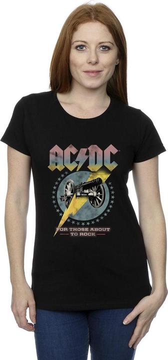 Immagine prodotto AC/DC Maglietta in cotone da donna/ragazzo For Those About To Rock (XL)