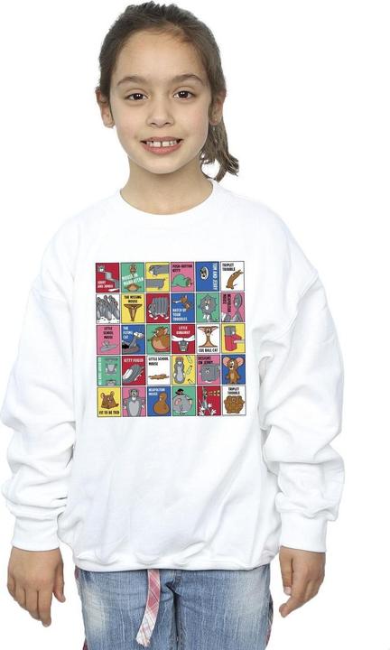 Immagine prodotto Tom & Jerry Grid Squares Felpa Ragazze (128)
