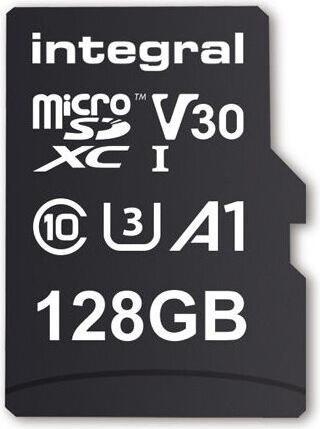 Image du produit INMSDX128G-100V30 128GB MICRO SD CARD MICROSDXC UHS-1 U3 CL10 V30 A1 UP TO 100MBS READ 45MBS WRITE (128 Go, microSDXC, U3, UHS-I)