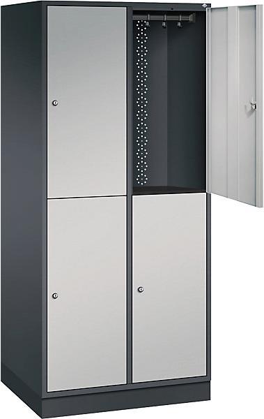 Produktbild C+P INTRO doppelstöckiger Stahl-Garderobenschrank (82 cm, 195 cm)