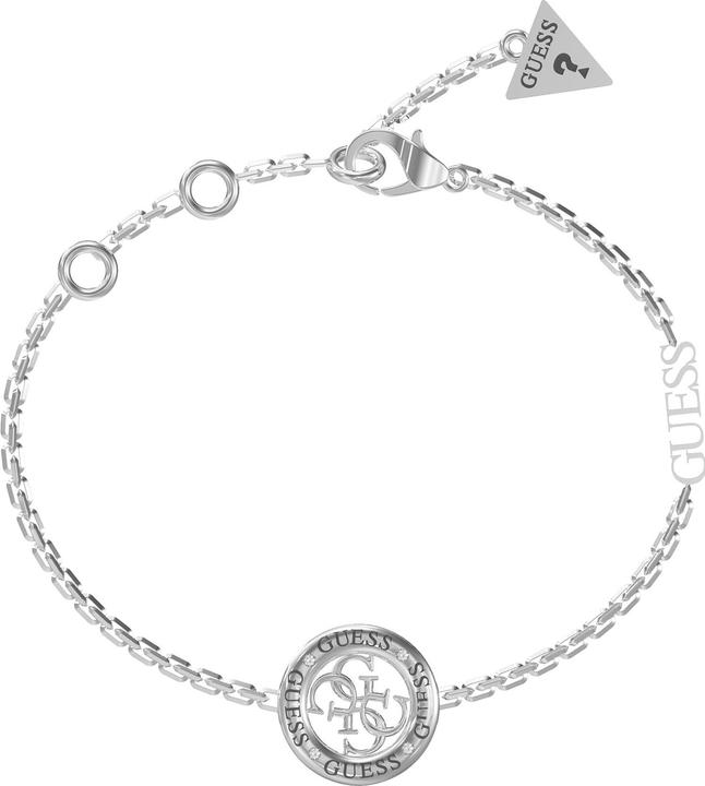 Immagine prodotto Guess Elegante bracciale in acciaio 4G Loop JUBB02289JWRHBK - Dimensioni: 14.5 - 18.5 cm - S (14.60 cm, Acciaio inossidabile)