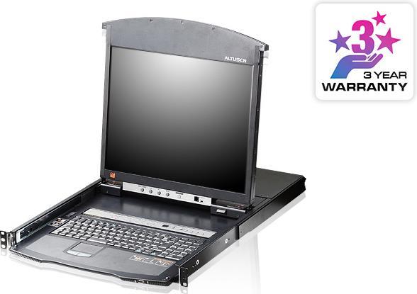 Produktbild Aten KL1516AiM ALTUSEN 19" Konsole mit KVM Switch, 16-fach, 43,18 cm