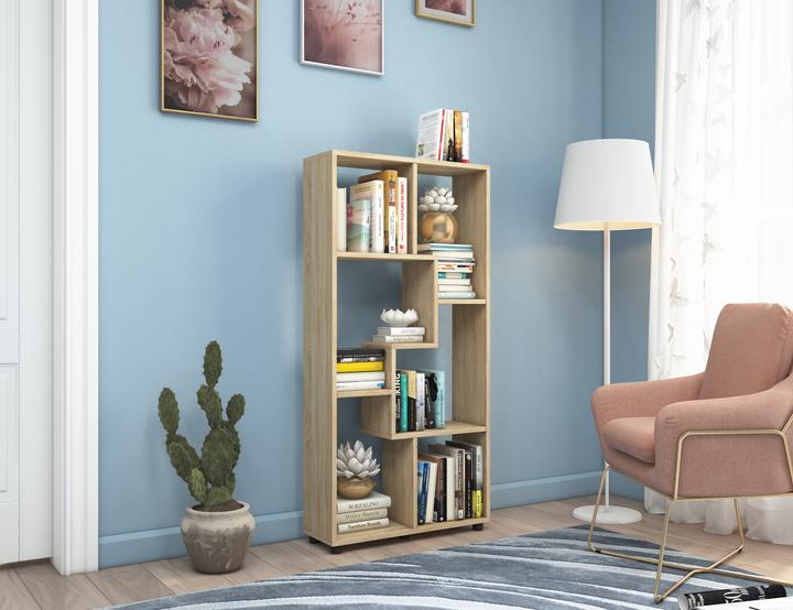 Image du produit VCM Étagère en bois sur pied Séparateur de pièce Blina (60 x 20 x 119 cm)
