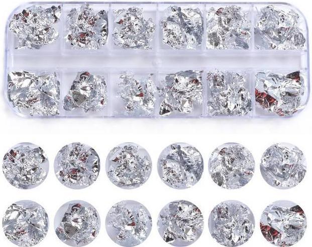 JTI 12x metallische Nagelfolie (Metallisch)
