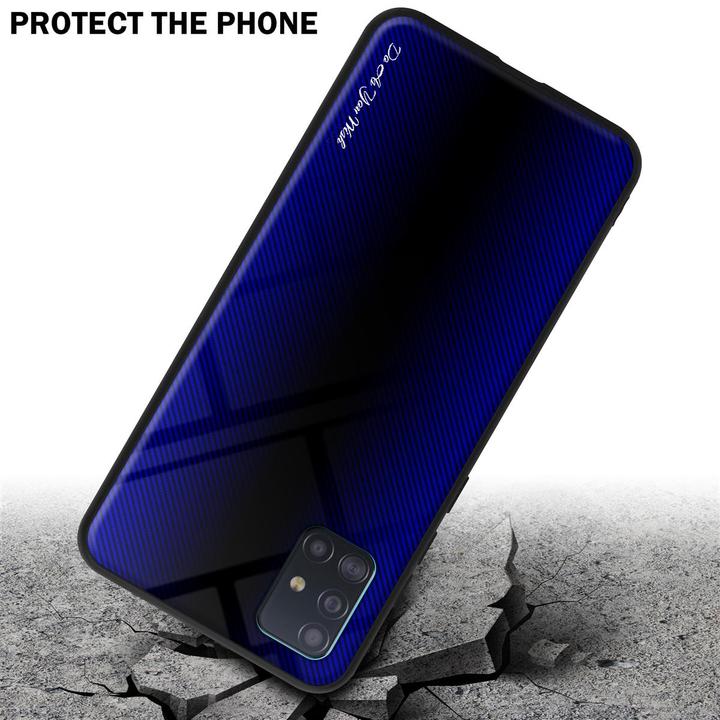 Productafbeelding Cadorabo TPU gestreepte glasplaat (Samsung Galaxy M40)