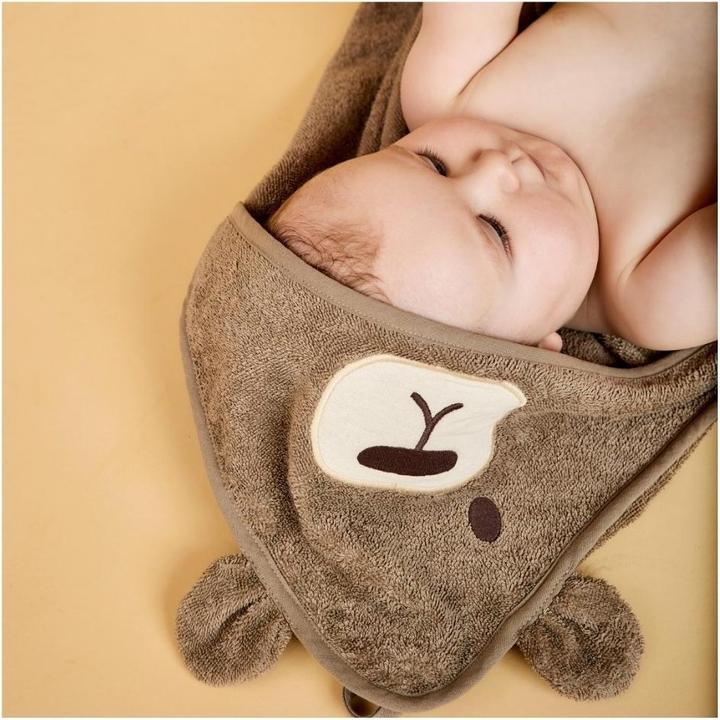Produktbild Nuuroo Aki Hooded Baby Towel - Cobblestone