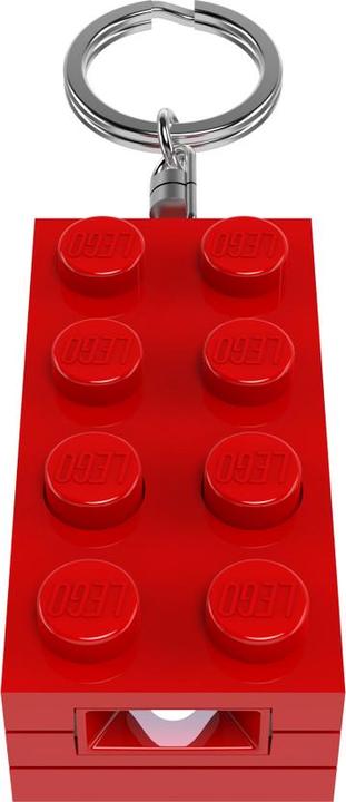 Actual product image Euromic LEGO Taschenlampe 2x4 Stein rot Schlüsselanhänger