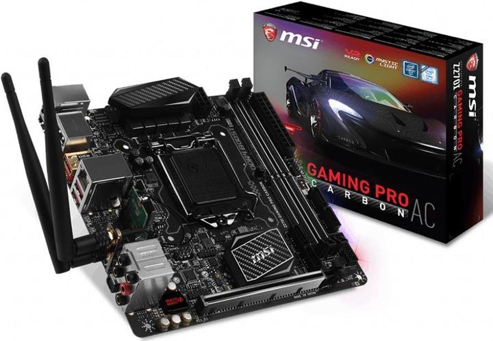 Actual product image MSI Z270I Gaming Pro Carbon AC (LGA 1151, Intel Z270, Mini-ITX)