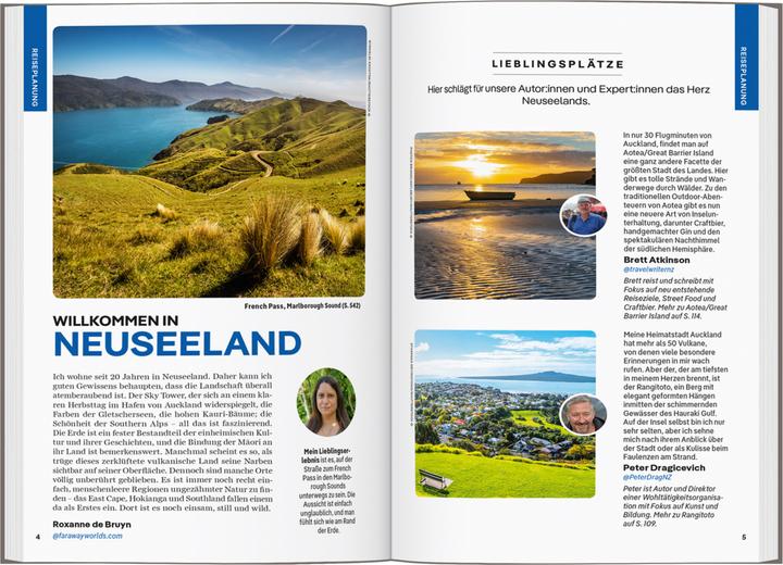 Produktbild Reiseführer Neuseeland (Deutsch, Nicole Mudgway, Catherine Le Nevez, Rawinia Parata, Craig McLachlan, Brett Atkinson, Peter Dragicevich, Elen Turner, 2023)