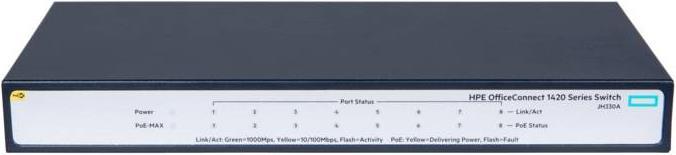 Image du produit Aruba HP 1420-8G : Commutateur à 8 ports, 1Gbps (8 ports)