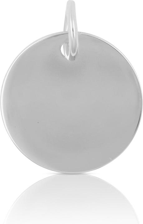 Muau Gravurplatte Rund (Weissgold)