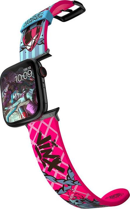 Image du produit Moby Fox League of Legends bracelet pour smartwatch Jinx (22 mm, Silicone, Acier inoxydable)
