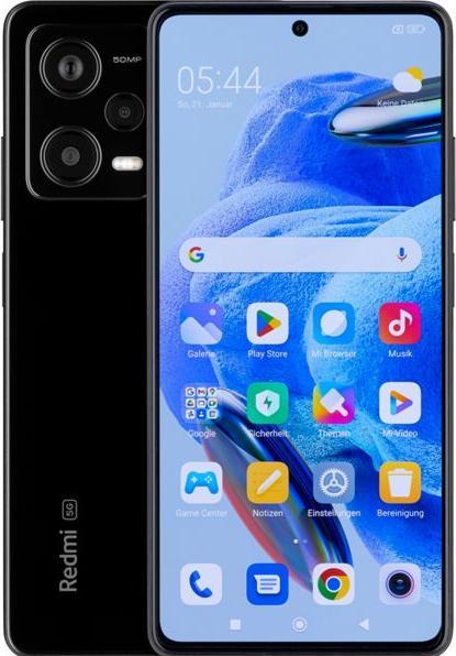 Produktbild Xiaomi Redmi Note 12 Pro 5G (128 GB, Midnight Black, 6.67", Dual SIM, 50 Mpx, 5G)