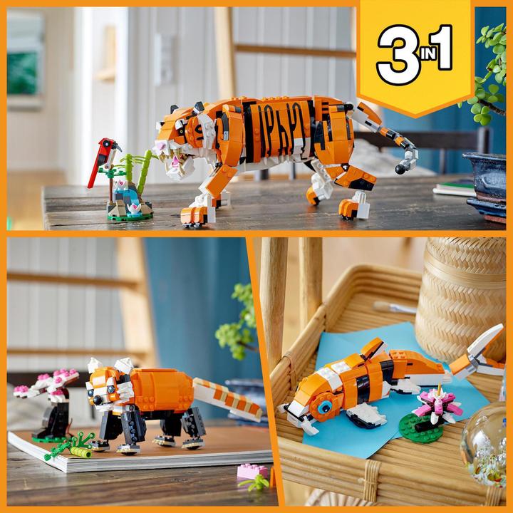 Actual product image LEGO Majestic Tiger (31129, LEGO Creator 3-in-1)