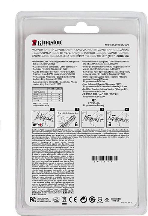 Produktbild Kingston DataTraveler 2000 (8 GB)