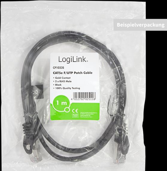 Produktbild LogiLink Netzwerkkabel (F/UTP, CAT5e, 3 m)