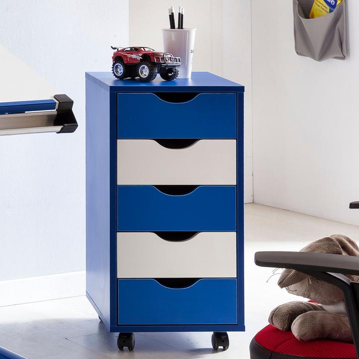 Actual product image FineBuy Roll container wood veneered beech