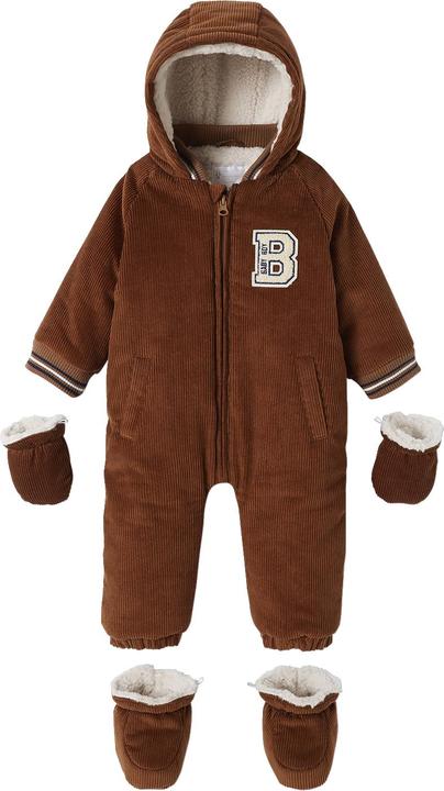 Vertbaudet Warmer Baby Winter-Overall aus Cord, Wattierung Recycling-Polyester