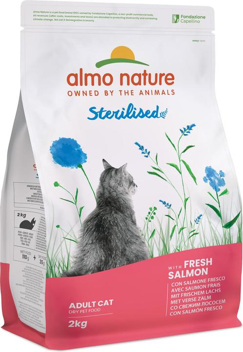 Almo Nature PFC Holistic Sterilised Dry Food - Salmon & Rice (Adult, 1 pcs., 2000 g)